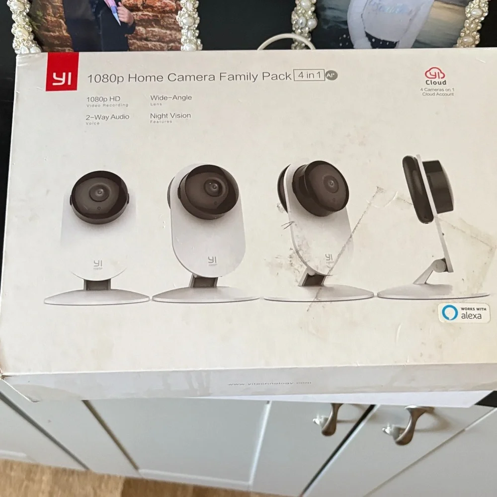 1080p Home Camera Family Pack (White) - 4-Pack Indoor Video Cameras